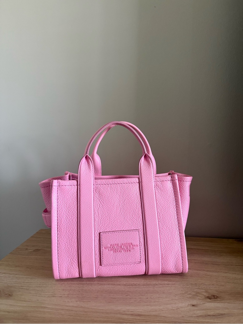Marc Jacobs The Small Tote Bag Leather - Candy Pink - Picture 3 of 8